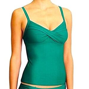 ATHLETA Jade Green Twister Tankini Swim Top